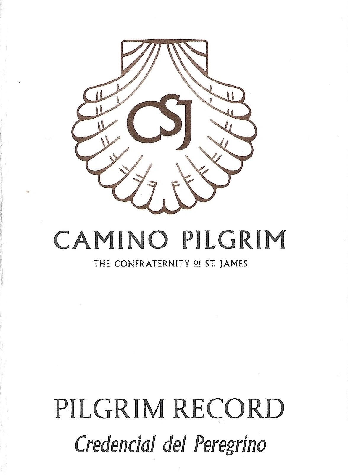 A Pilgrim's Passport issued in the UK by the Confraternity of St James